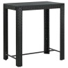 Ensemble de bar de jardin 7 pcs avec coussins noir poly rotin 513548513548