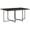 Ensemble à manger de jardin et coussins 11 pcs marron rotin 513556513556