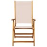 Chaises pliables de jardin lot de 6 bois d'acacia et textilène 513625513625