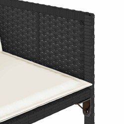Ensemble à manger de jardin 11 pcs coussins noir résine tressée 513675513675