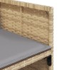 Ensemble à manger de jardin et coussins 9 pcs mélange beige 513679513679