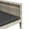 Ensemble à manger de jardin et coussins 9 pcs gris clair rotin 513680513680