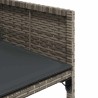Ensemble à manger de jardin 9 pcs coussins gris résine tressée 513684513684