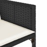 Ensemble à manger de jardin 9pcs coussins noir résine tressée 513715513715