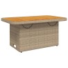Ensemble à manger de jardin et coussins 2 pcs beige poly rotin 513717513717
