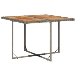 Ensemble à manger de jardin 9 pcs coussins gris résine tressée 513736513736