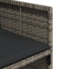 Ensemble à manger de jardin 9 pcs coussins gris résine tressée 513749513749