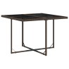 Ensemble à manger de jardin et coussins 9 pcs marron poly rotin 513750513750