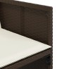 Ensemble à manger de jardin et coussins 9 pcs marron poly rotin 513750513750