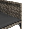Ensemble à manger de jardin 11pcs avec coussins gris poly rotin 513753513753