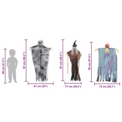 Fantôme Suspendu Halloween 3 pcs Multicolore 61 x 97 cm 513770513770