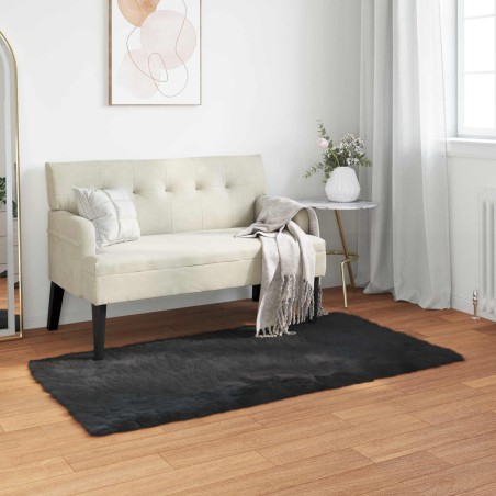 Tapis en fausse TAFALLA Noir 60 x 110 cm Polyester 513772513772