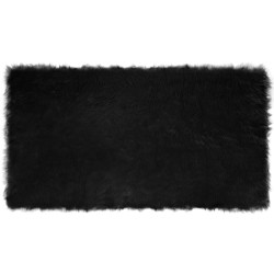Tapis en fausse TAFALLA Noir 60 x 110 cm Polyester 513772513772