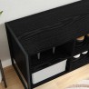Cabinet à chaussures avec stockage Chêne noir 100 x 35 x 44 cm 513774513774