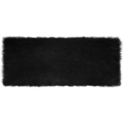 Tapis en fausse TAFALLA Noir 80 x 200 cm Polyester 513775513775