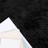 Tapis en fausse TAFALLA Noir 80 x 200 cm Polyester 513775513775