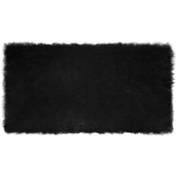 Tapis en fausse TAFALLA Noir 80 x 150 cm Polyester 513781513781