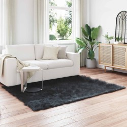 Tapis en fausse TAFALLA Noir 140 x 200 cm Polyester 513784513784