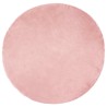 Tapis en fausse TAFALLA Rose Ø 80 cm Polyester 513785513785