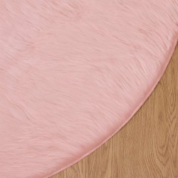 Tapis en fausse TAFALLA Rose Ø 80 cm Polyester 513785513785