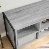 Cabinet à chaussures avec stockage Gris Sonoma 100 x 35 x 44 cm 513788513788