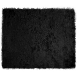 Tapis en fausse TAFALLA Noir 200 x 280 cm Polyester 513793513793