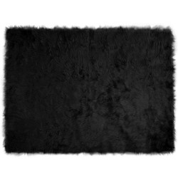 Tapis en fausse TAFALLA Noir 160 x 230 cm Polyester 513794513794
