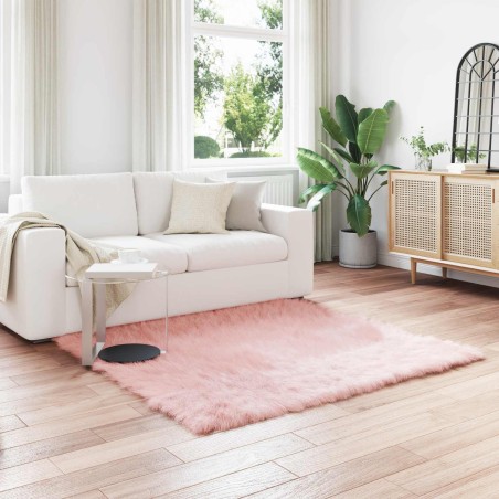 Tapis en fausse TAFALLA Rose 120 x 120 cm Polyester 513795513795