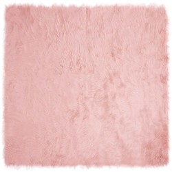 Tapis en fausse TAFALLA Rose 120 x 120 cm Polyester 513795513795