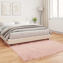 Tapis en fausse TAFALLA Rose 120 x 120 cm Polyester 513795513795