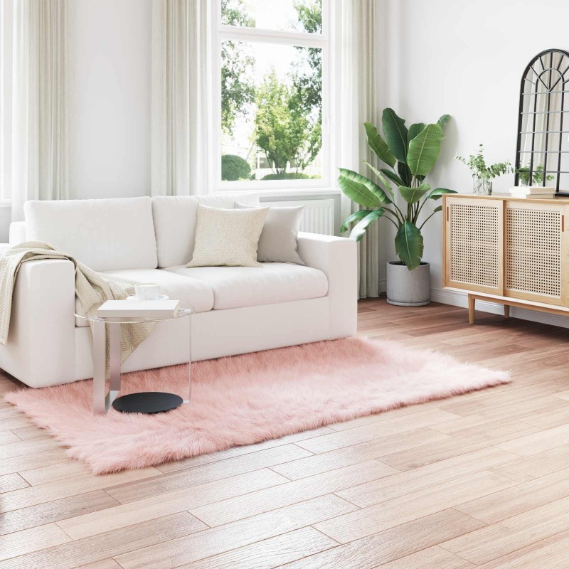 Tapis en fausse TAFALLA Rose 80 x 200 cm Polyester 513798513798