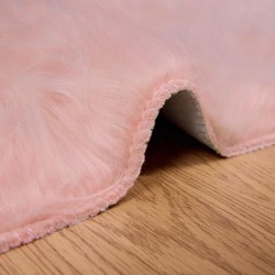 Tapis en fausse TAFALLA Rose 80 x 200 cm Polyester 513798513798