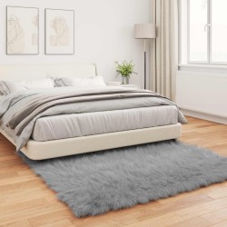 Tapis en fausse TAFALLA Gris 160 x 160 cm Polyester 513799513799