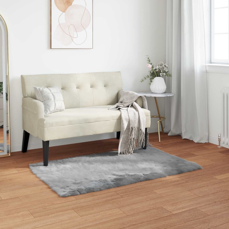Tapis en fausse TAFALLA Gris 80 x 150 cm Polyester 513808513808