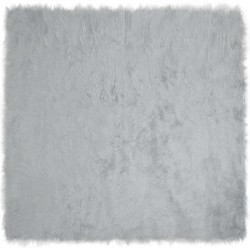 Tapis en fausse TAFALLA Gris 120 x 120 cm Polyester 513810513810