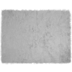Tapis en fausse TAFALLA Gris 240 x 340 cm Polyester 513812513812
