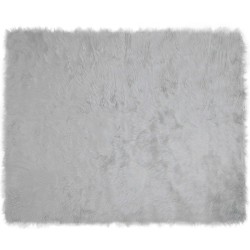 Tapis en fausse TAFALLA Gris 200 x 280 cm Polyester 513813513813