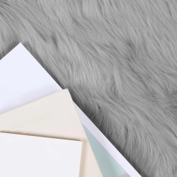 Tapis en fausse TAFALLA Gris 140 x 200 cm Polyester 513815513815