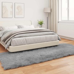 Tapis en fausse TAFALLA Gris 80 x 250 cm Polyester 513817513817