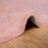 Tapis en fausse TAFALLA Rose 200 x 200 cm Polyester 513823513823