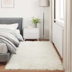 Tapis en fausse TAFALLA Blanc 100 x 200 cm Polyester 513831513831