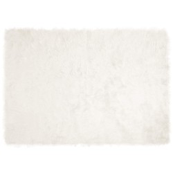 Tapis en fausse TAFALLA Blanc 140 x 200 cm Polyester 513832513832