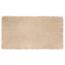 Tapis en fausse TAFALLA Beige 80 x 150 cm Polyester 513833513833
