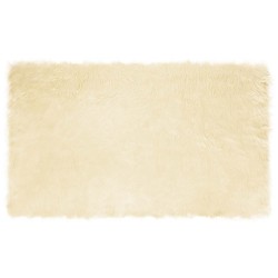 Tapis en fausse TAFALLA Crème 100 x 200 cm Polyester 513838513838