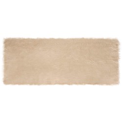 Tapis en fausse TAFALLA Beige 80 x 200 cm Polyester 513841513841