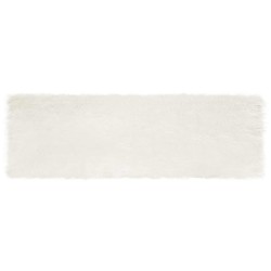 Tapis en fausse TAFALLA Blanc 80 x 250 cm Polyester 513844513844