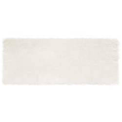 Tapis en fausse TAFALLA Blanc 80 x 200 cm Polyester 513845513845