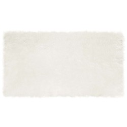 Tapis en fausse TAFALLA Blanc 60 x 110 cm Polyester 513847513847