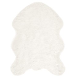 Tapis en fausse TAFALLA Blanc 80 x 120 cm Polyester 513850513850