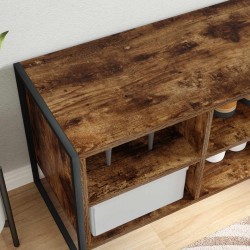 Cabinet à chaussures avec stockage Chêne Fumé 100 x 35 x 44 cm 513852513852